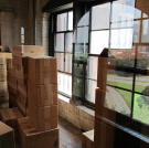 Inside the Sniper's Nest, Sixth Floor of Texas School Book Depository.
