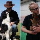 Clearly Adam has a way with animals, but in particular, he LOVES dogs. "My dogs sleep on the bed. My family is a dog family."