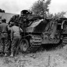 Another destroyed Panzer during the Battle of Normandy, summer of 1944.
Watch video of the