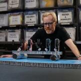When Adam was growing up, "I did crazy stuff at home. I figured out that there was material in my dad’s studio that I could spray on an ice cube and then set the ice cube on fire."