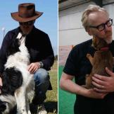 Clearly Adam has a way with animals, but in particular, he LOVES dogs. "My dogs sleep on the bed. My family is a dog family."