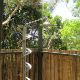 Awesome outdoor showers are a common part of any Hawaiian home.