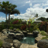 Hawaiian backyards typically outshine any backyard on the Mainland.