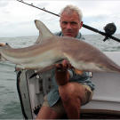 To prepare for this episode of River Monsters, Jeremy Wade caught a bull shark in the ocean first.