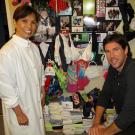 John Fulton with Dr. Jean Chu in her office