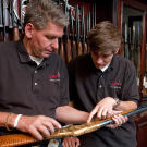 Rich and Kurt look over a fine presentation Model 1992 Winchester.
