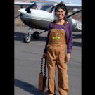 Ariel is the only member of the family who does not have a pilot's license, though she is working to change that.