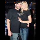 Paul post-victory with his wife Rachael.