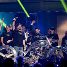 After the winner was announced, the Paul Jr. Designs crew rushed the stage so fast they were momentarily halted by security.
