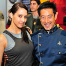 Adam Savage wasn't the only MythBuster to don a costume at Comic Con. Grant Imahara hit the floor in his Battlestar Galactica dress blues.
