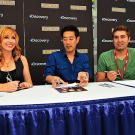 This is the third year for Grant Imahara and Tory Belleci at Comic Con, and the second for Kari Byron.