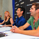 The MythBusters actually interrupted their summer hiatus from filming to attend Comic Con.
