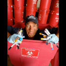 In case you ever wondered, that logo is the universal biohazard symbol — which extends beyond just nuclear material (as Mike Rowe — and we'd — thought).