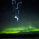 Time-lapse of the "dancing" northern lights.