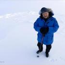 David Attenborough at the North Pole, April 2010.