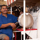 An employee of Gallery 63 since it opened, Delfino Ramos came on as temporary help, but his infectious smile, perpetual good attitude and undeniable talent led Paul to hire him, despite not having an opening at the time.