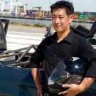 Grant Imahara with another of his remote-control creations.