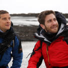 On his trip to Iceland, Bear Grylls brought along a companion — actor Jake Gyllenhaal.
