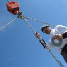 Is duct tape alone strong enough to lift a car into the air? Jamie Hyneman is on the case in 2009.