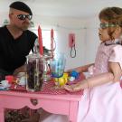 Jamie Hyneman readies a house and its occupant for a simulated hurricane in Florida.