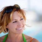 Kari Byron shooting for Shark Week 2008 in the Bahamas.