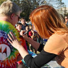 Fans of all ages awaited their turn to meet Kari Byron and receive a signed