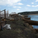 Campstream on the Klondike set.