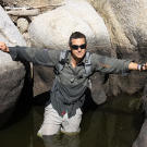 In the desert, you're much more likely to find water in rocky areas such as this one in the Arizona Sky Islands.