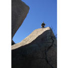 In Arizona, Bear Grylls climbs to the highest point possible, his best chance of being spotted by light aircraft or even people.
