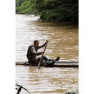 As Bear Grylls demonstrated in Borneo, bamboo is great for raft building; it's buoyant because of the air in all of its chambers.