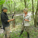 Ruth & Mykel both make a fresh kill for food at the same time in the Louisiana swamps.