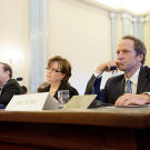 Joining Mike Rowe as witnesses were Leo W. Gerard, International President, The United Steel, Paper and Forestry, Rubber, Manufacturing, Energy, Allied Industrial and Service Workers International Union (United Steelworkers), and Dr. Stephanie Burns, Chairman, Dow Corning Corporation.