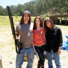 Can a hair weave stop a bullet? Tory Belleci, Kari Byron and Grant Imahara were on the case in 2010.