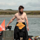 Ian tends the Sluicey while Scott takes a turn in the water.