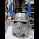 For Tory, "It was nice to get back to my model-making roots. What better way than working on a Stormtrooper helmet?"