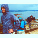 The bundled-up gent in the foreground is