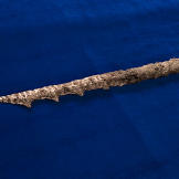The spears appear to be handcrafted.