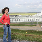 Cathy Fontenot, assistant warden, outside of Louisiana's Angola Prison.