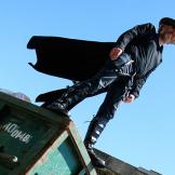Can a villain survive a dumpster-dive leap from the top of a building? Adam Savage is on the case in 2009.