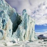 The Tuna Glacier in the Norwegian Arctic.