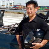 Grant Imahara with another of his remote-control creations.