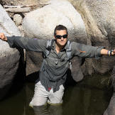 In the desert, you're much more likely to find water in rocky areas such as this one in the Arizona Sky Islands.