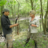 Ruth & Mykel both make a fresh kill for food at the same time in the Louisiana swamps.
