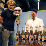 Which is worse, having an empty bottle bashed over your head? Or a full bottle? Adam Savage and Jamie Hyneman are on the case of the ... case (of beer).
