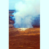 Kilauea is the most active volcanic mass in the world. Our cameras shot this photo of the volcano as it simmers on the island of Hawaii.