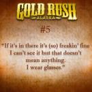 "If it's in there it's (so) freakin' fine I can't see it but that doesn't mean anything. I wear glasses."