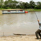 Jeremy Wade fishes for stingrays.