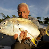 Jeremy Wade with a tarpon.