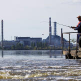 Jeremy Wade fishing in Chernobyl.