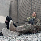 Cpl. Heath Garcia and MWD Lucy